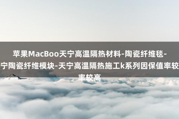苹果MacBoo天宁高温隔热材料-陶瓷纤维毯-天宁陶瓷纤维模块-天宁高温隔热施工k系列因保值率较高